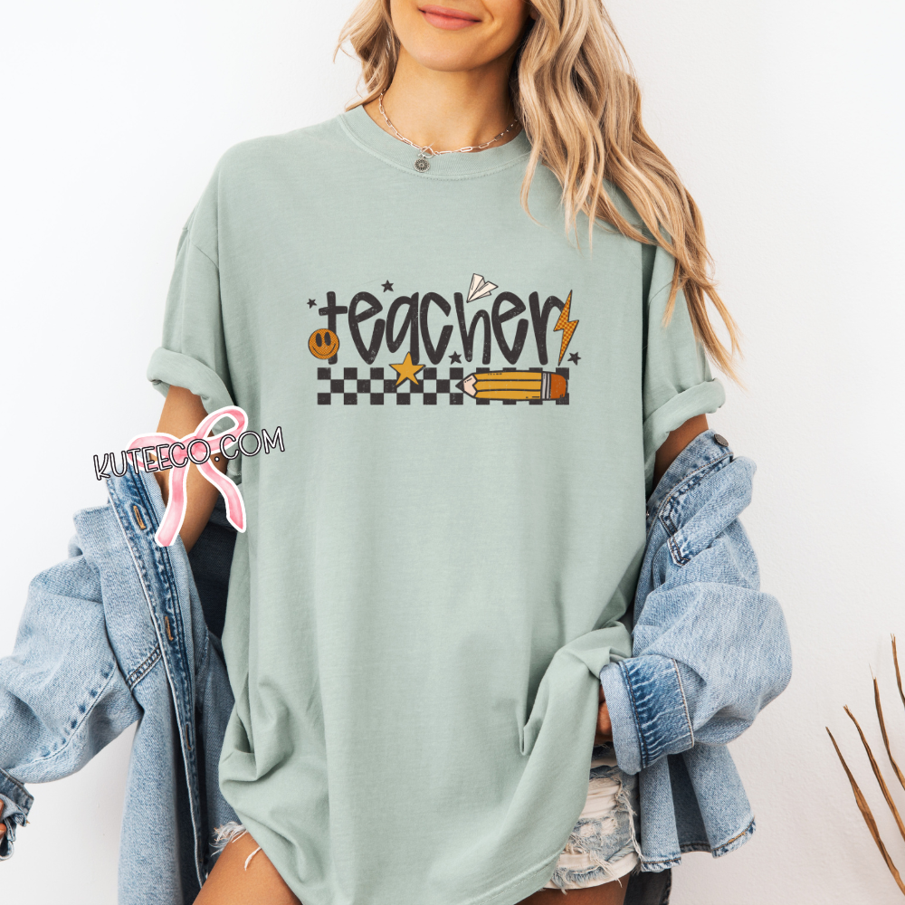 Retro Teacher-T-Shirt