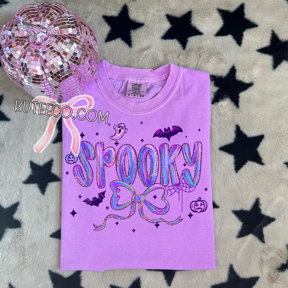 Purple Spooky -T- Shirt