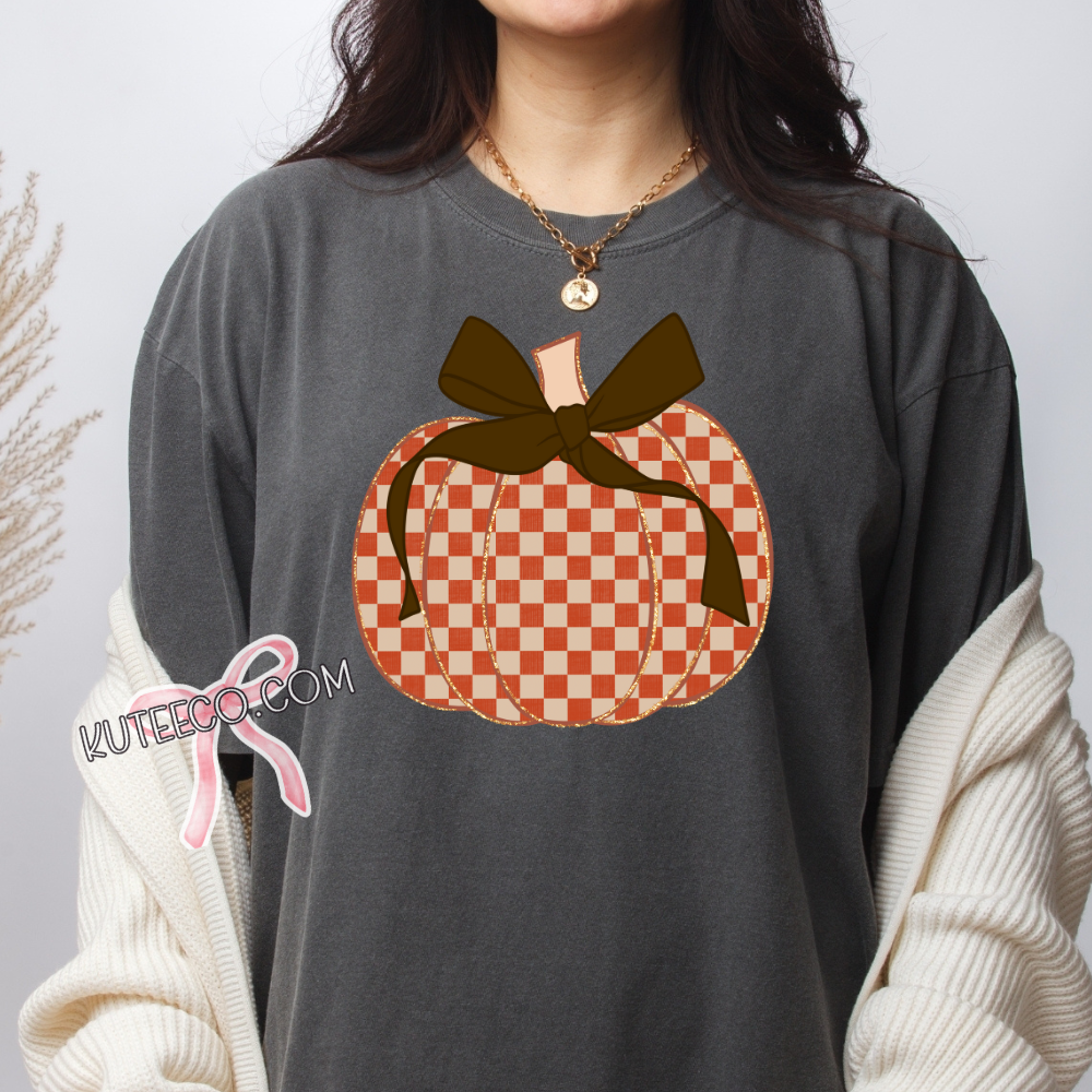 Pumpkin Bow Orange -T-Shirt