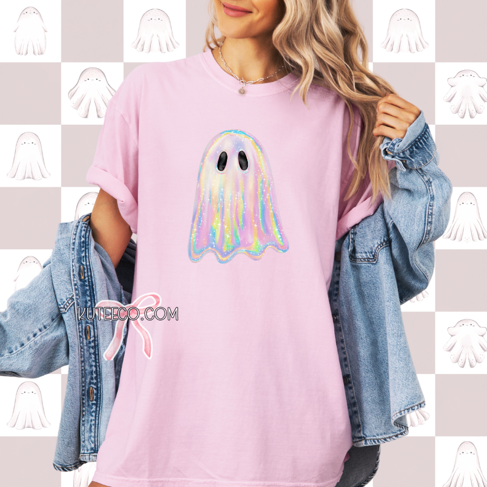 Holographic Ghostie- T-Shirt