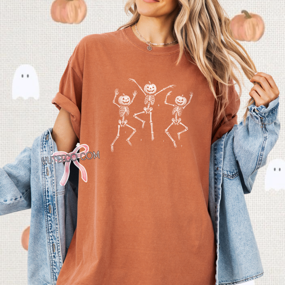 Pumpkin Skelly- T-Shirt & Sweater