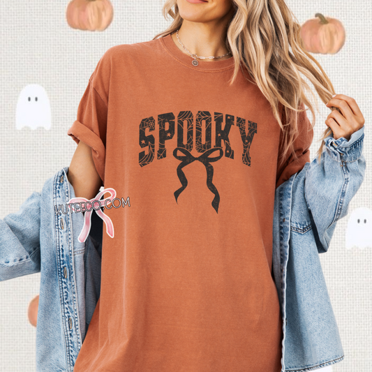 Spooky Lace Bow- T-shirt