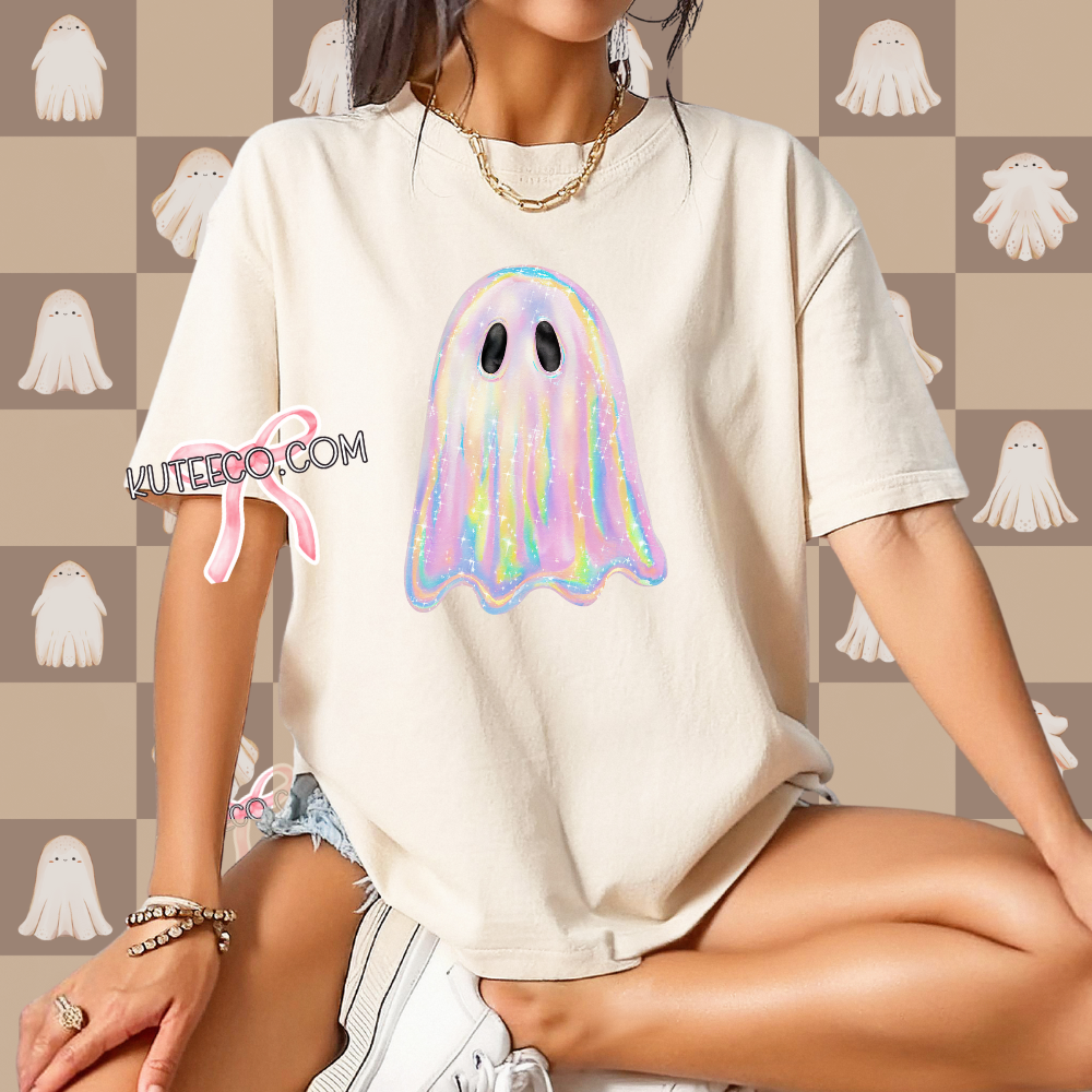 Holographic Ghostie- T-Shirt