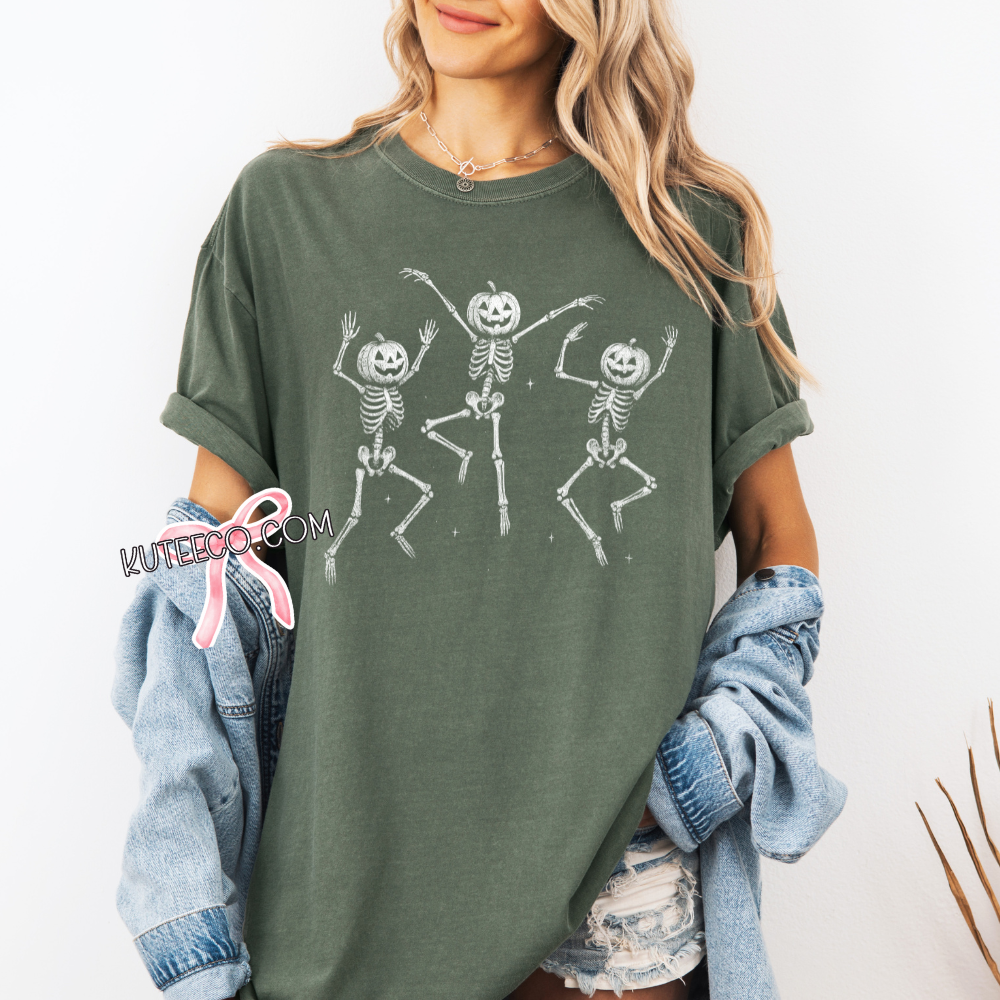 Pumpkin Skelly- T-Shirt & Sweater