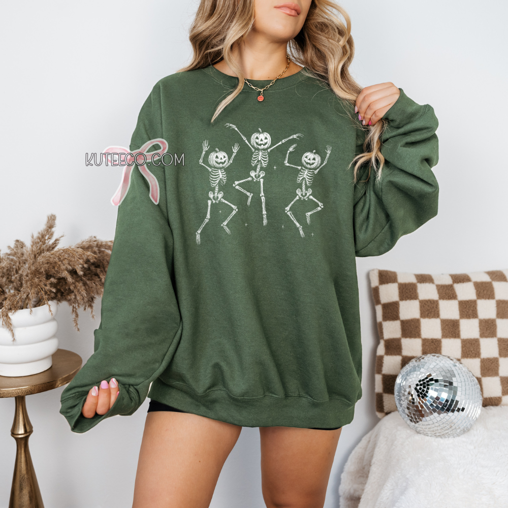 Pumpkin Skelly- T-Shirt & Sweater
