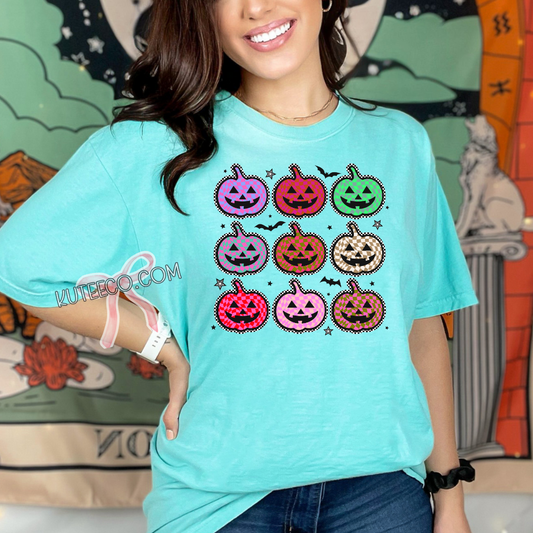 Checkered Pumpkins- T-shirt/ Sweater