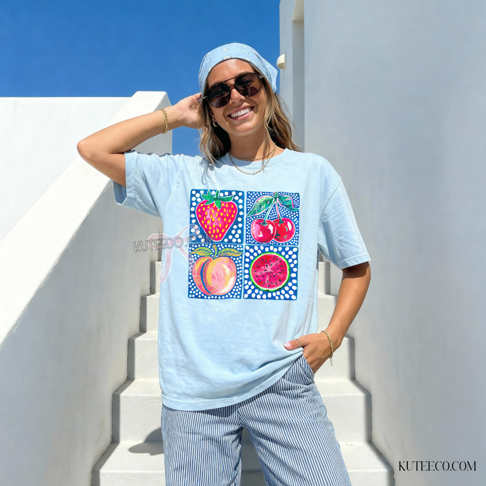 Fruit Tee-  Comfort colors Tee