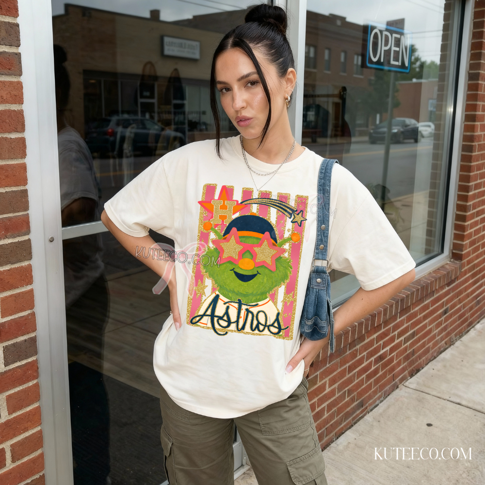 ASTRO GLITZ (Front Only) -Comfort colors Shirt/ Sweatshirt