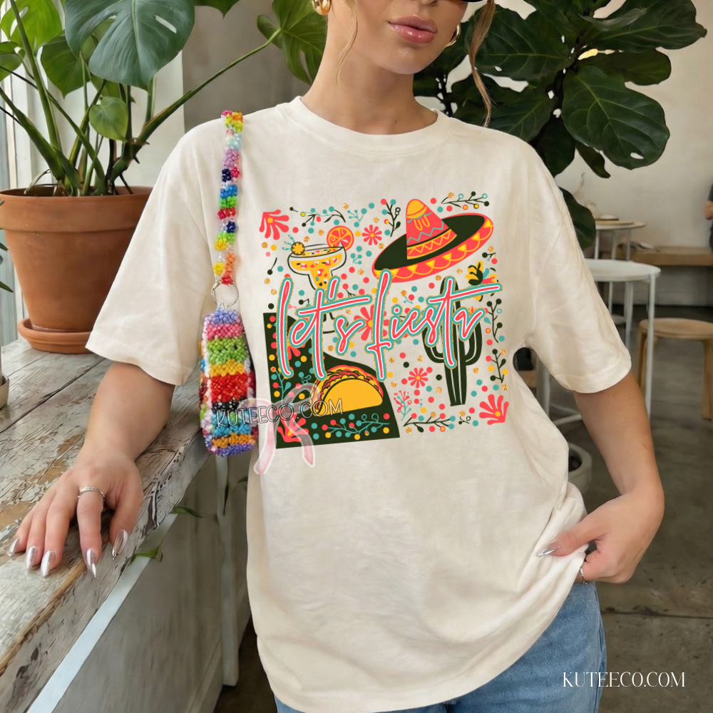 Let's Fiesta- Comfort Colors Tee
