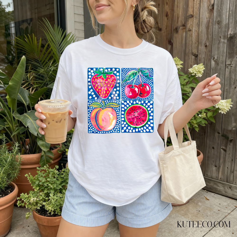 Fruit Tee-  Comfort colors Tee