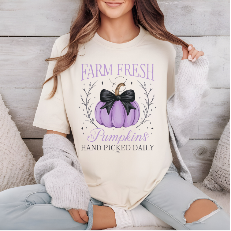 Lilac Pumpkins- Tee