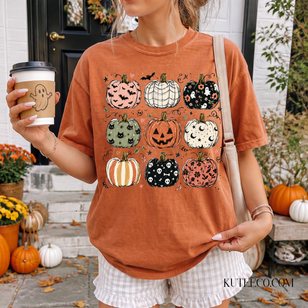 Spooky Pumpkins- Comfort Colors Tee