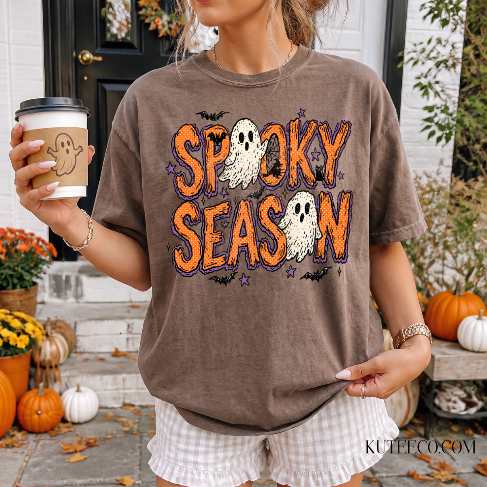Spooky Season Ghostie- Comfort Colors Tee