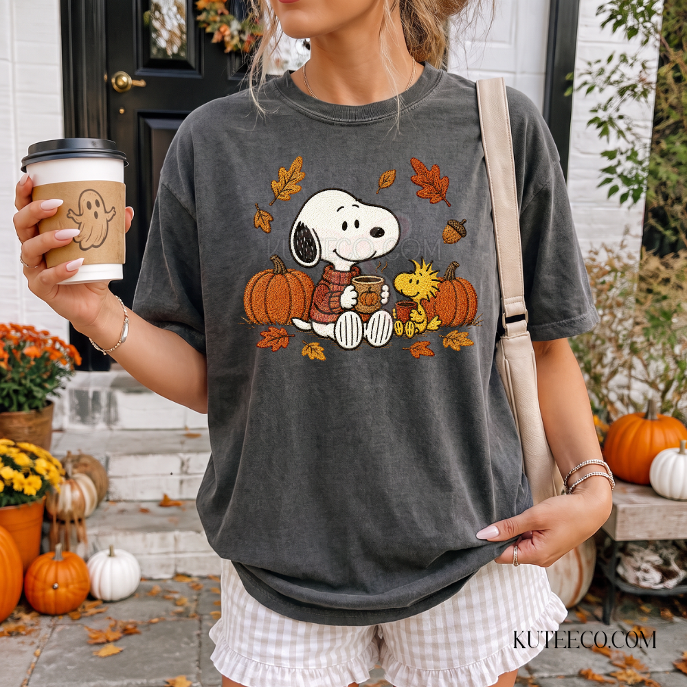 Fall Snoopy - Comfort Colors Tee/ Sweatshirt