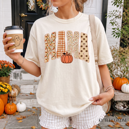 MAMA pumpkin- Comfort Colors Tee