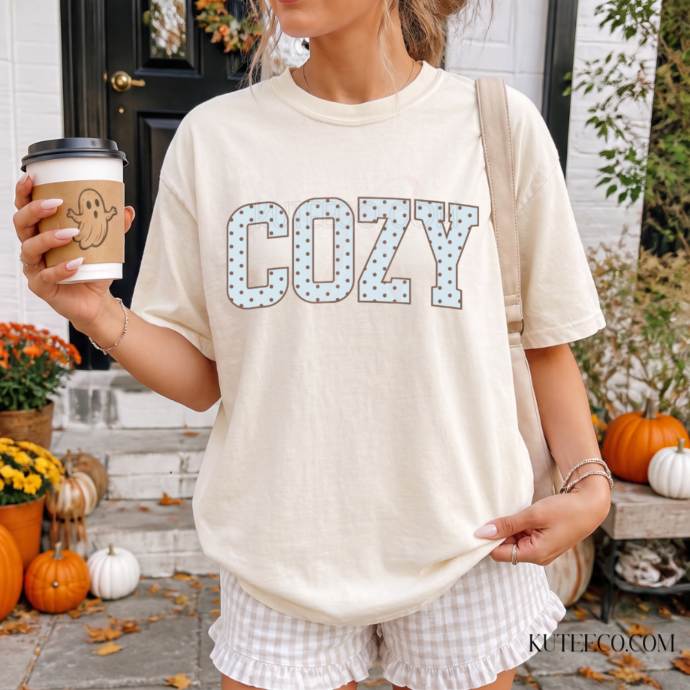 Cozy Blue - Comfort Colors Tee/Sweatshirt