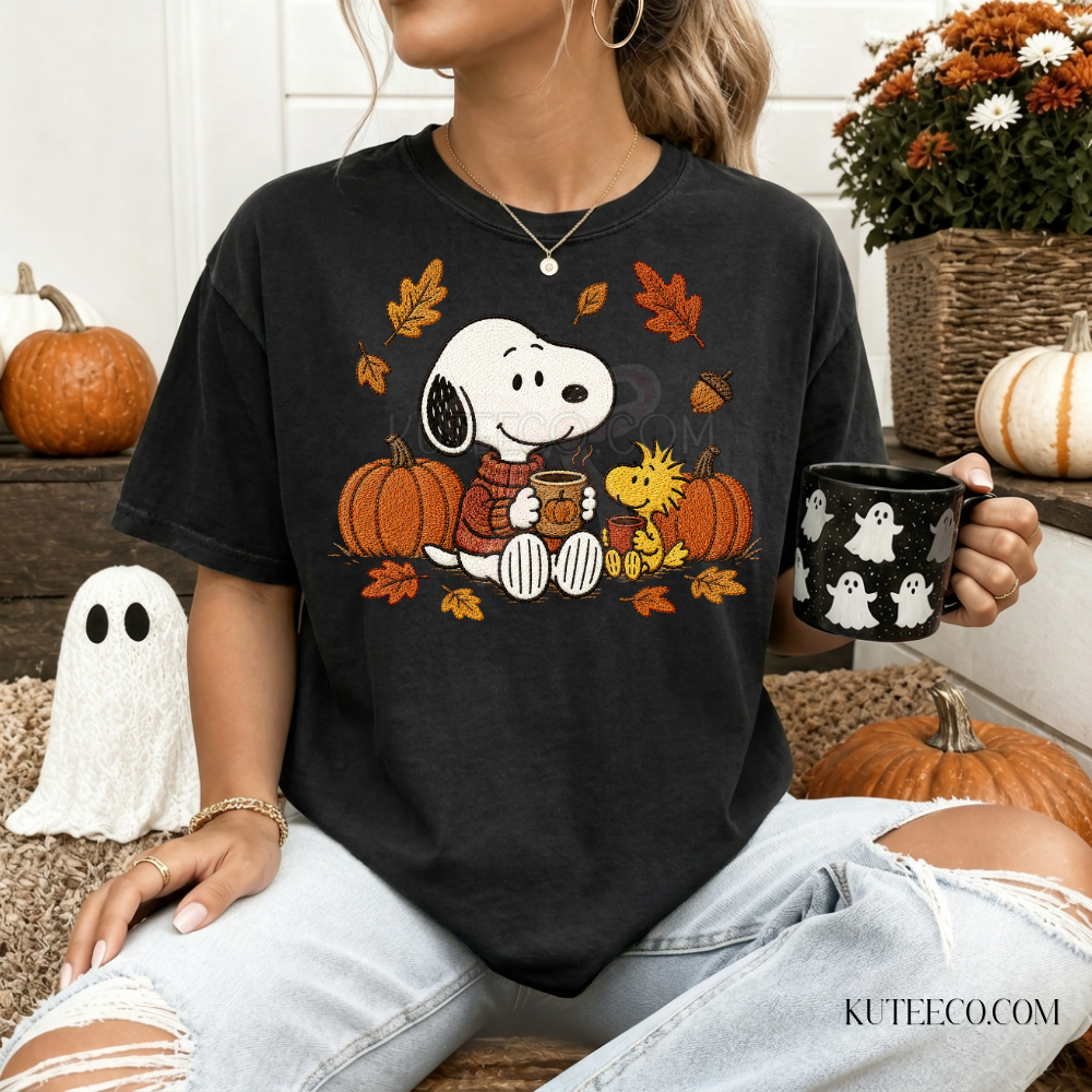 Fall Snoopy - Comfort Colors Tee/ Sweatshirt