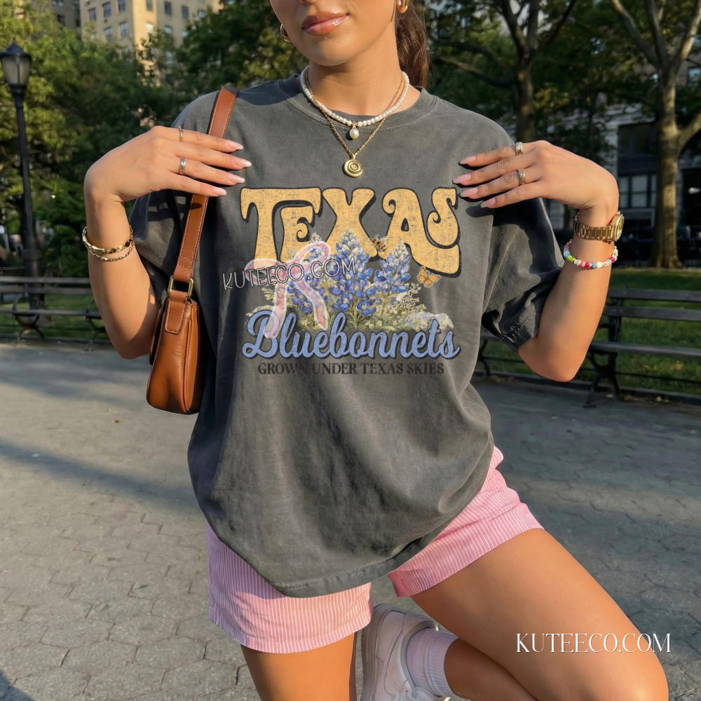 Texas Bluebonnet- Comfort Colors Tee