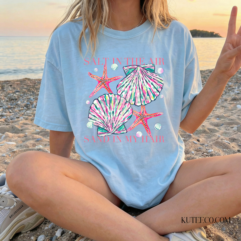 Salt In The Air- Comfort Colors Tee