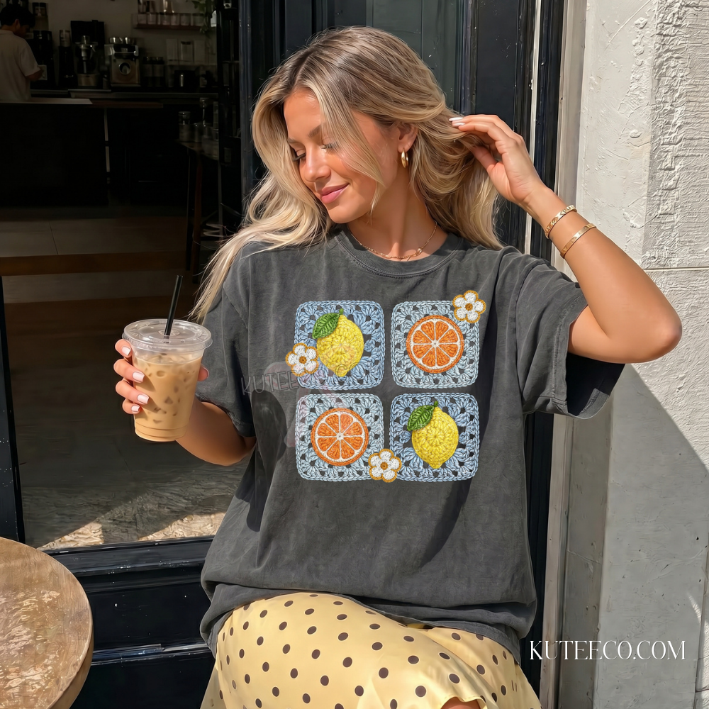Orange & Lemons- Comfort colors Tee