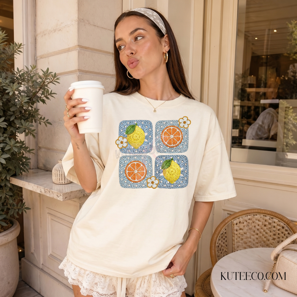 Orange & Lemons- Comfort colors Tee