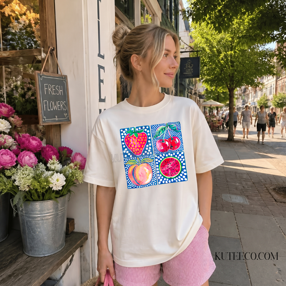 Fruit Tee-  Comfort colors Tee