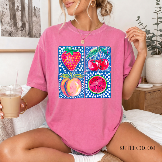 Fruit Tee-  Comfort colors Tee