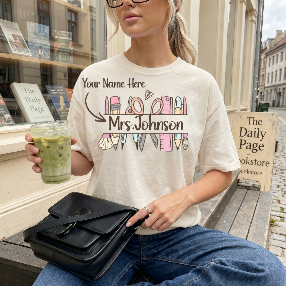 Personalized Teacher -Comfort Colors Tee