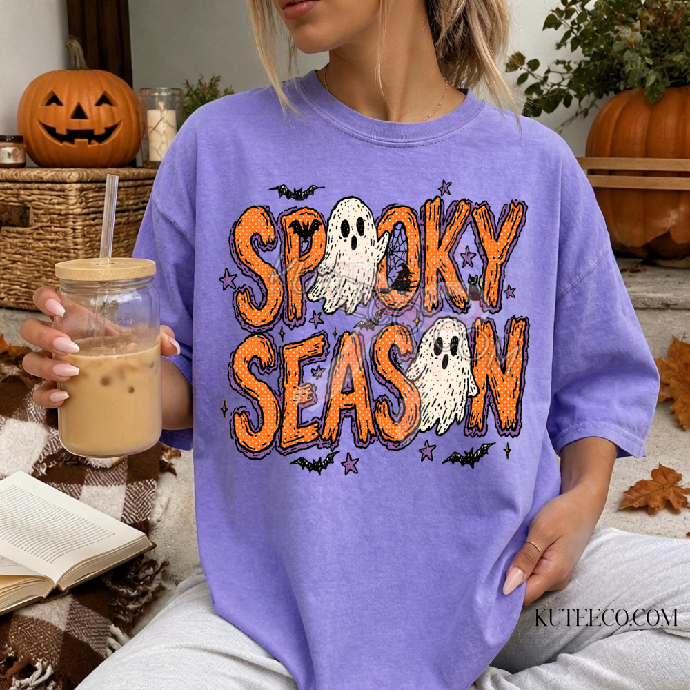 Spooky Season Ghostie- Comfort Colors Tee