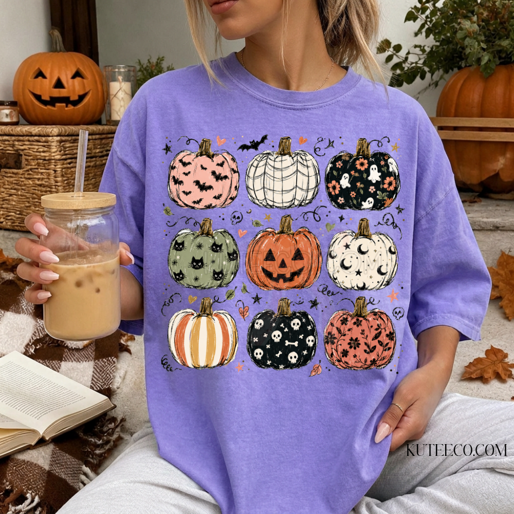 Spooky Pumpkins- Comfort Colors Tee