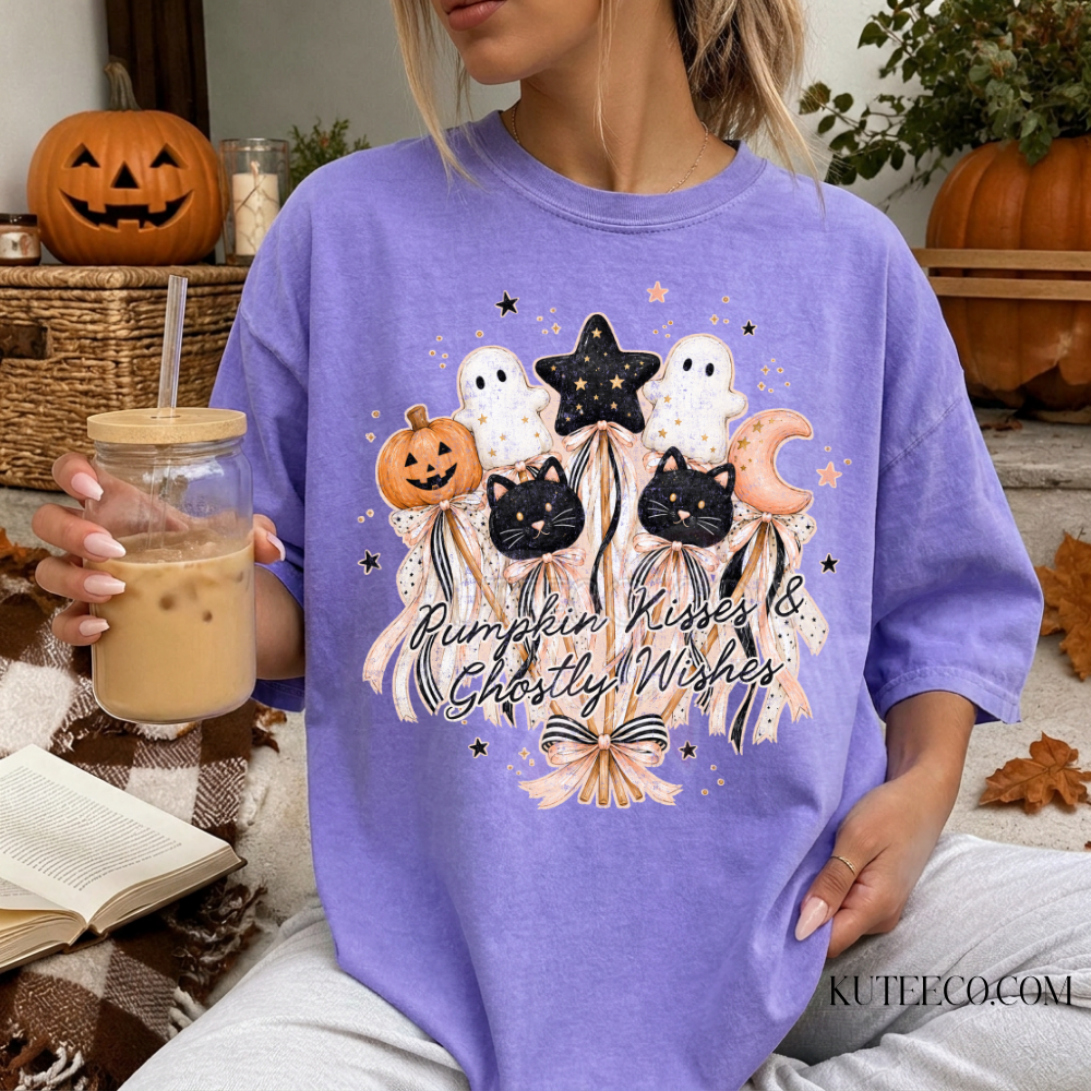 Pumpkin Wishes Spooky- Comfort Colors Tee