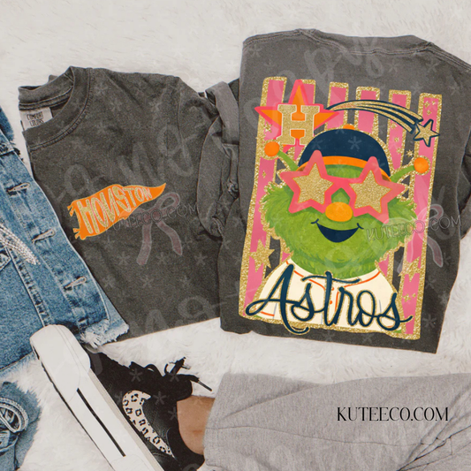ASTRO GLITZ (Front & Back ) -Comfort colors Shirt/ Sweatshirt