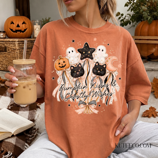 Pumpkin Wishes Spooky- Comfort Colors Tee