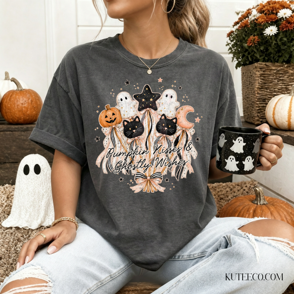 Pumpkin Wishes Spooky- Comfort Colors Tee
