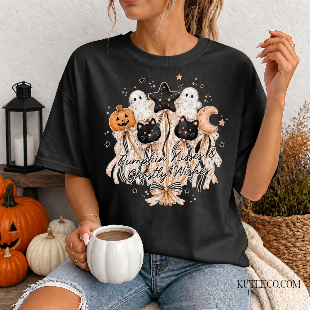Pumpkin Wishes Spooky- Comfort Colors Tee
