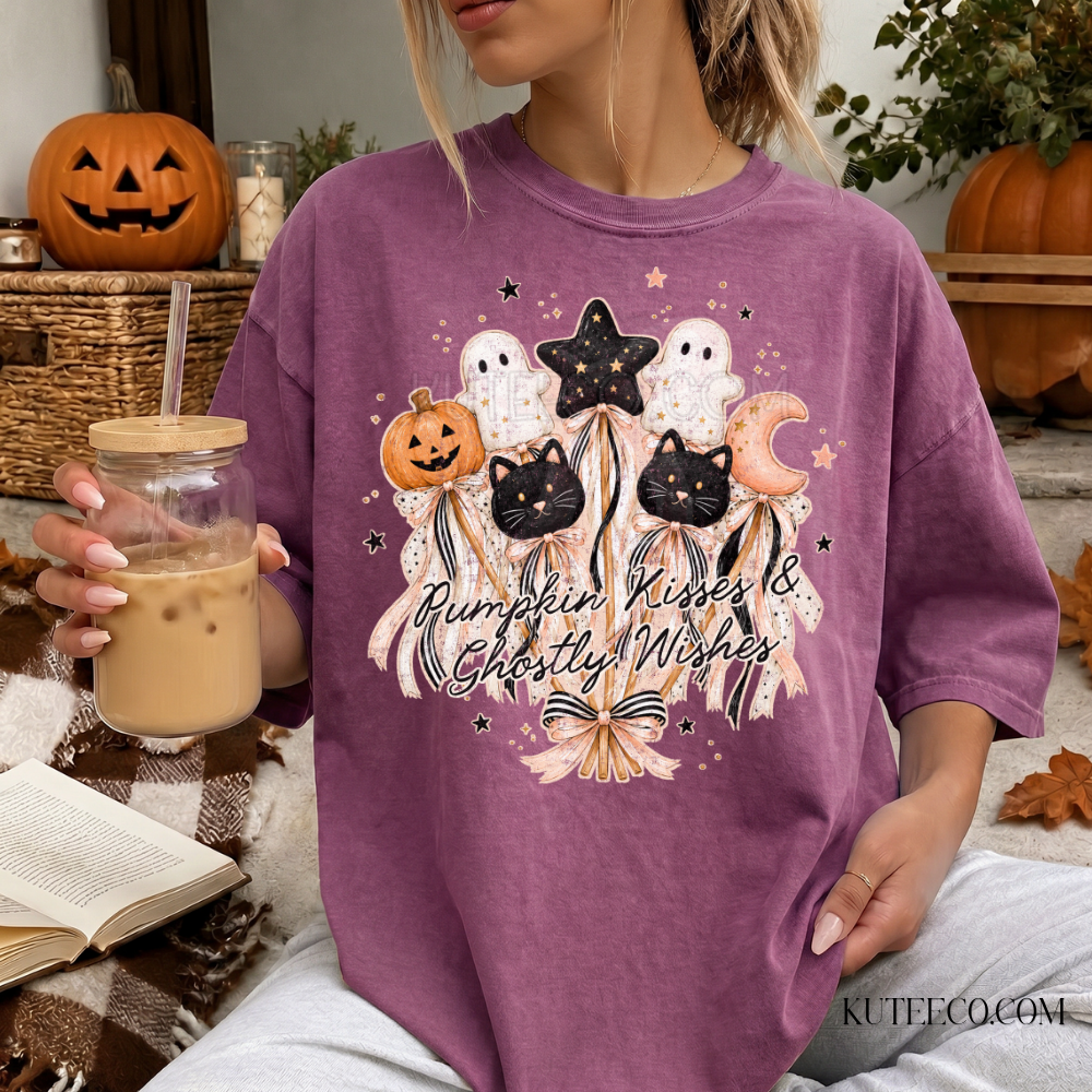 Pumpkin Wishes Spooky- Comfort Colors Tee