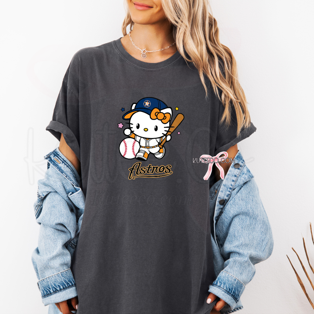 Astro Baseball Kitty-T-shirt