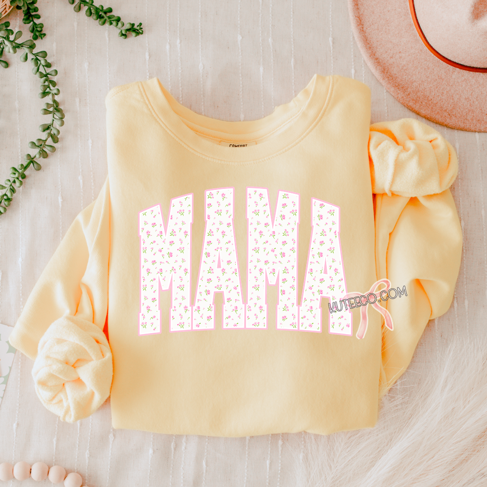 Mama Floral - Premium Comfort Sweatshirt/ Tee