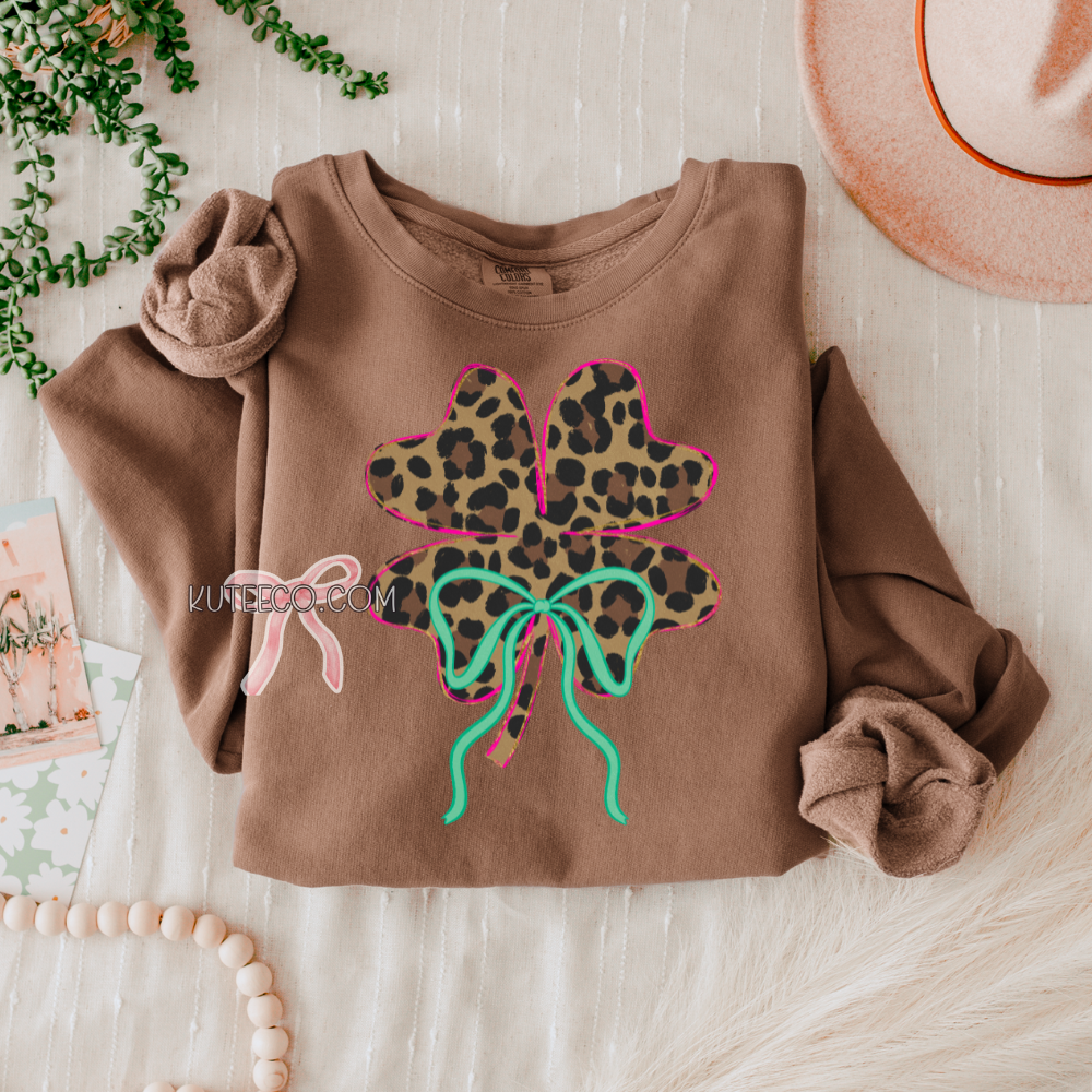 Comfort Colors Lucky Leopard- Tee/Sweatshirt