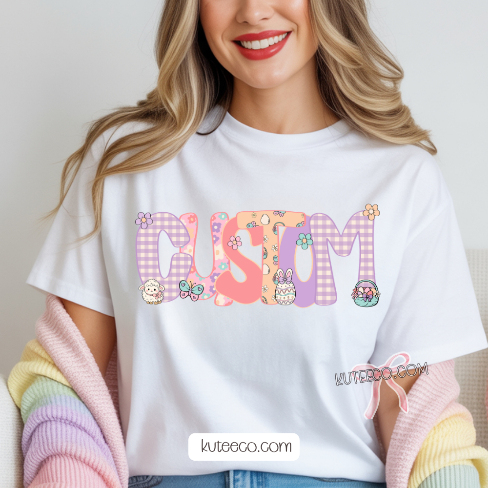 Custom Easter -Shirt/ Tote *personalize notes at checkout*