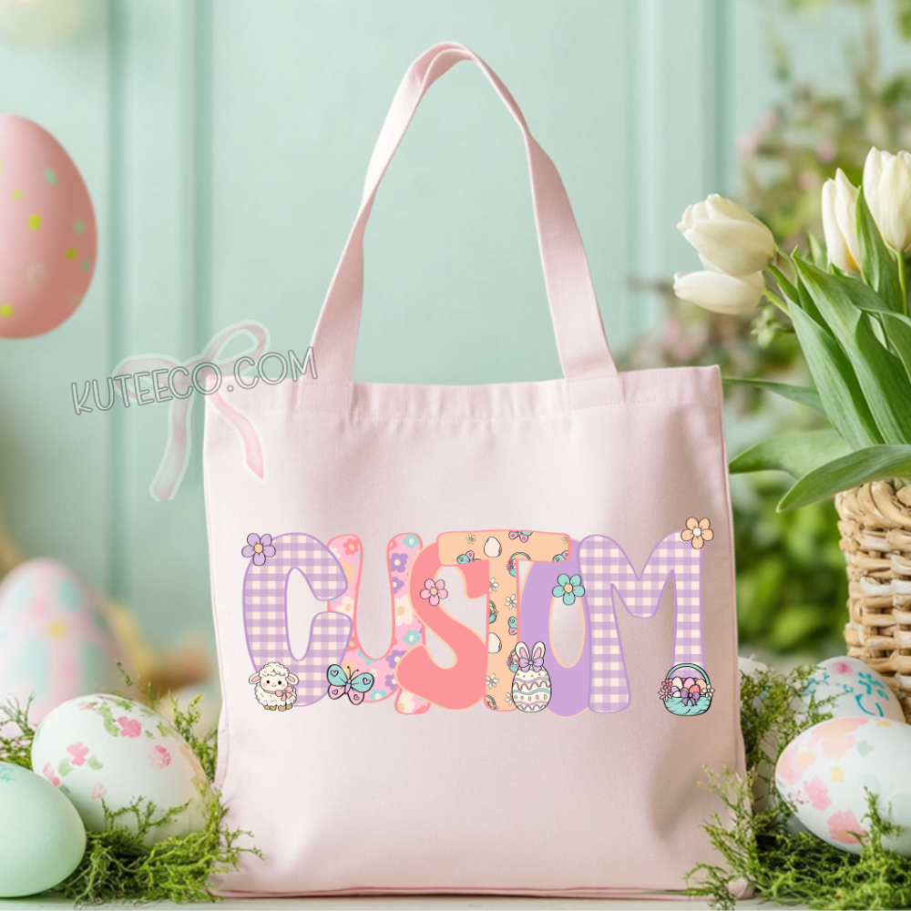 Custom Easter -Shirt/ Tote *personalize notes at checkout*