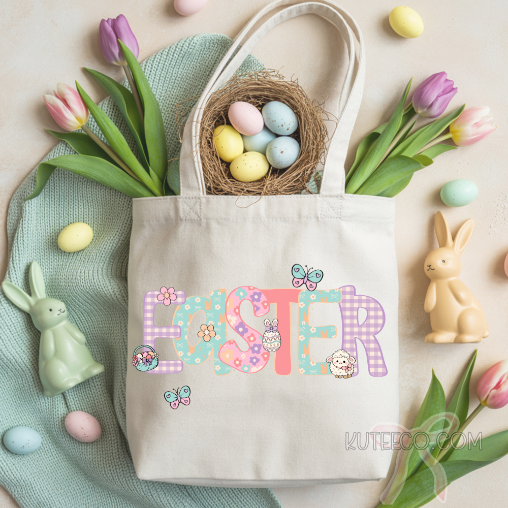 Custom Easter -Shirt/ Tote *personalize notes at checkout*