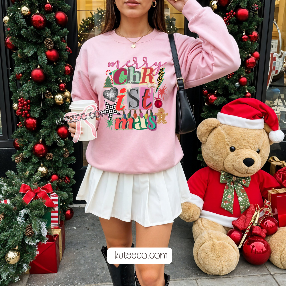 Merry Christmas Retro- Shirt/ Sweatshirt