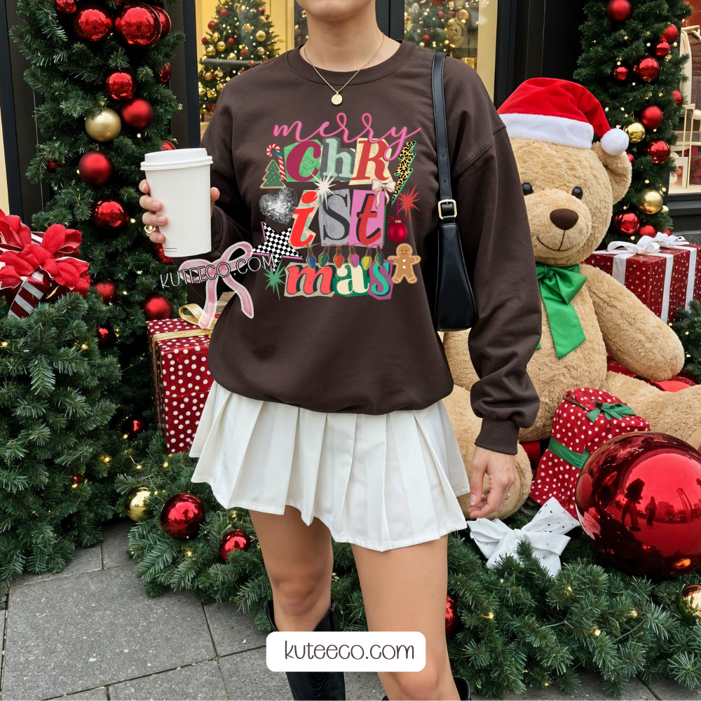 Merry Christmas Retro- Shirt/ Sweatshirt