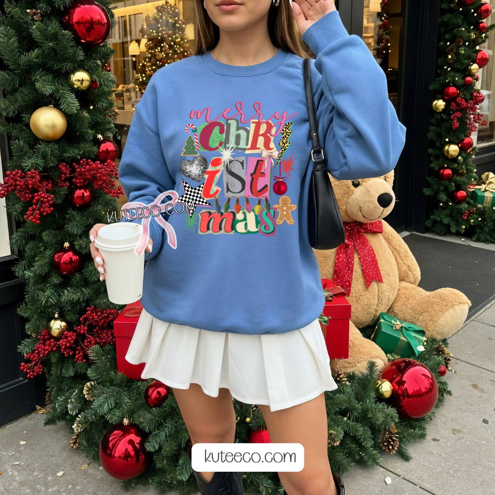 Merry Christmas Retro- Shirt/ Sweatshirt