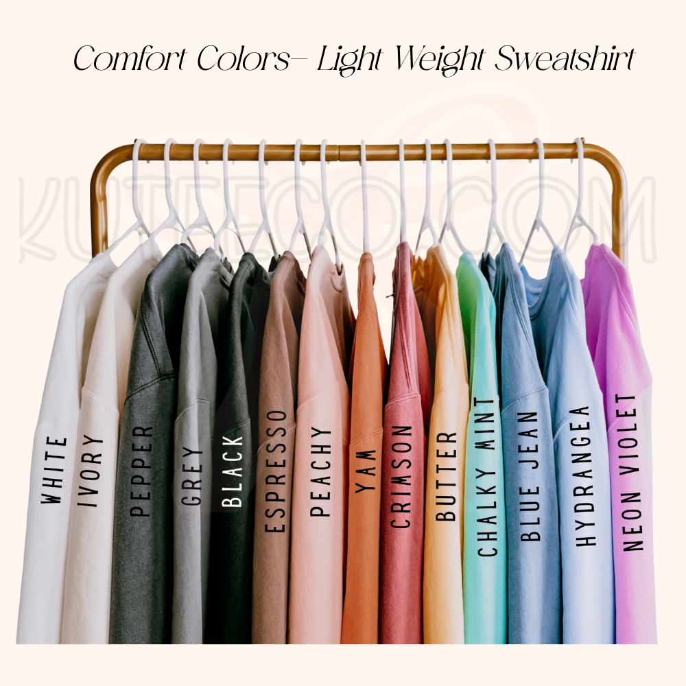 ASTRO GLITZ (Front & Back ) -Comfort colors Shirt/ Sweatshirt