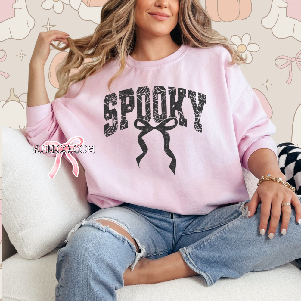 Spooky Lace Bow- T-shirt