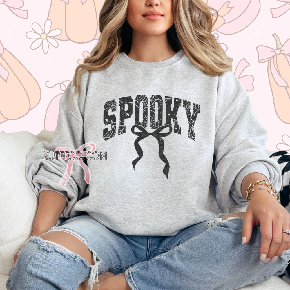 Spooky Lace Bow- T-shirt