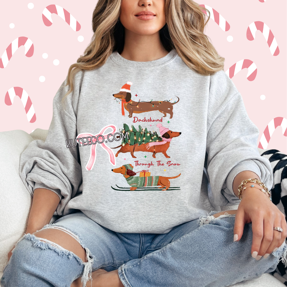 Dachshund Through the Snow- Shirt/ Sweatshirt