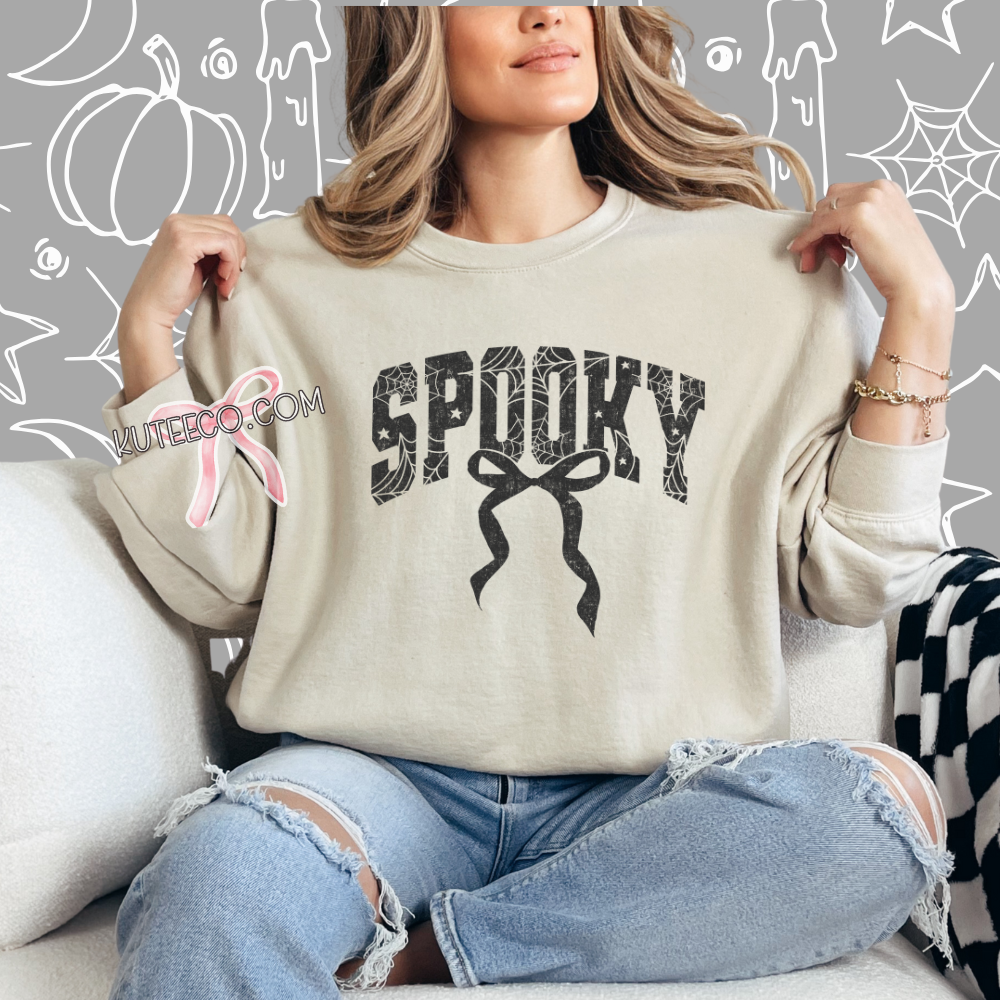 Spooky Lace Bow- T-shirt